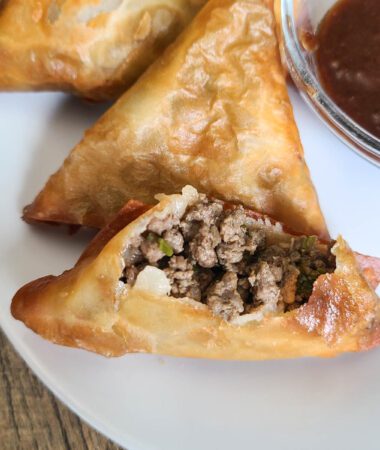 spicy beef samosa