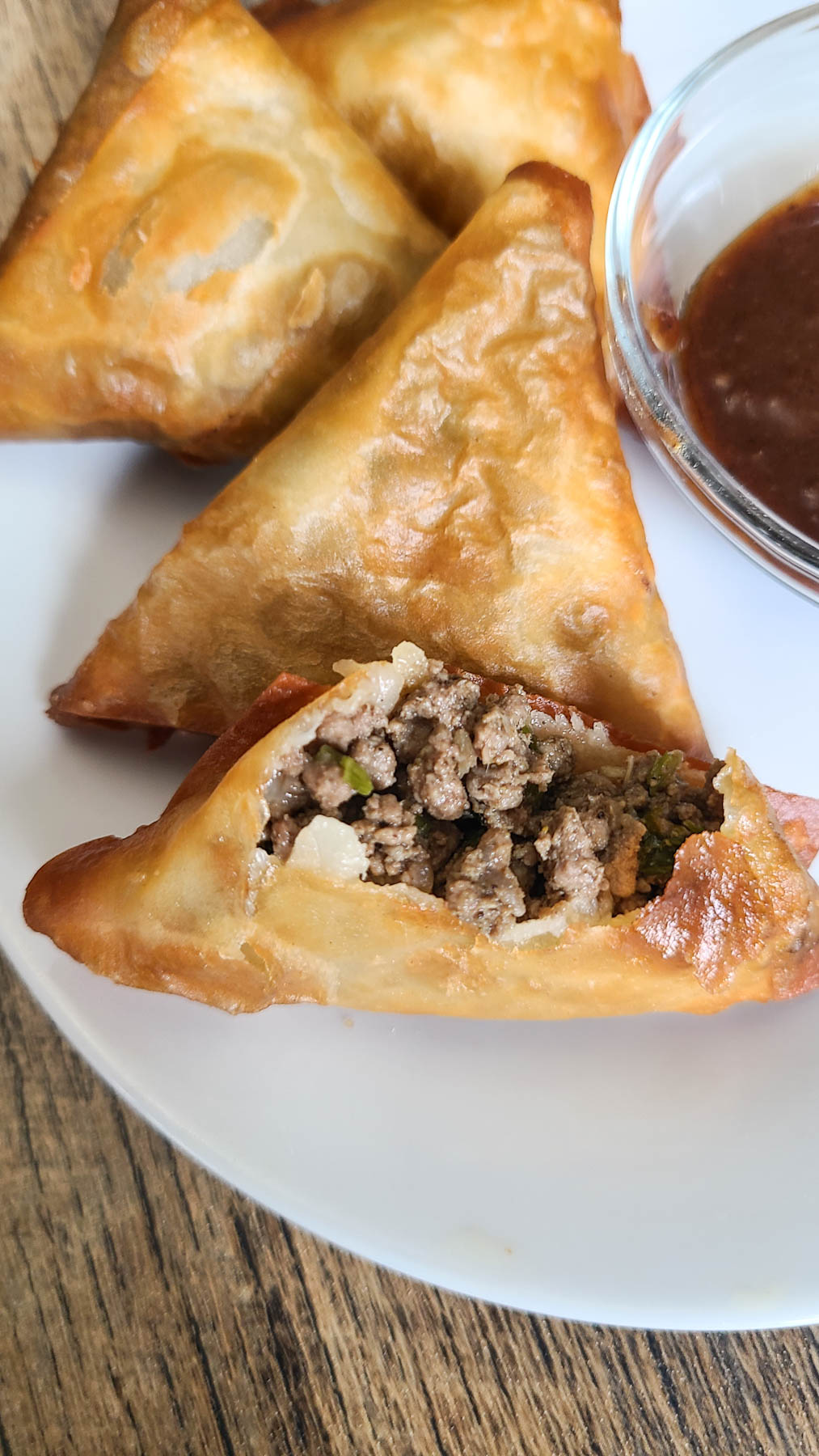 spicy beef samosa