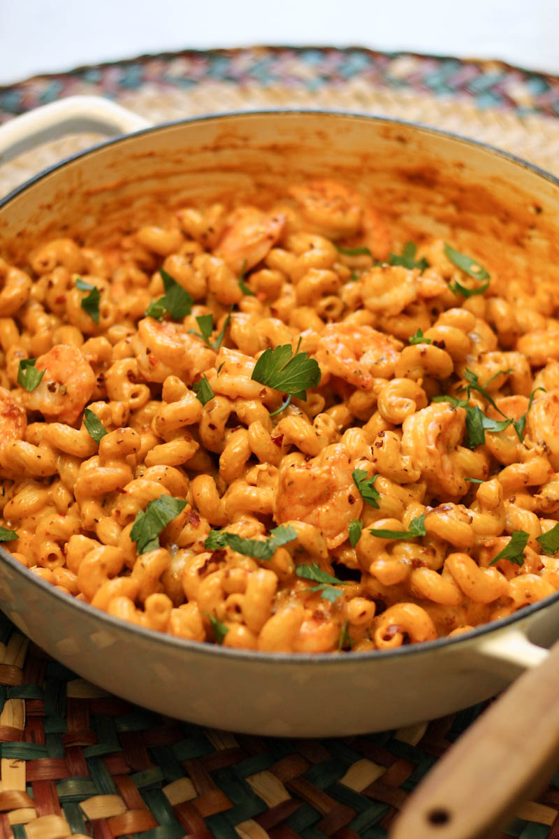 Creamy Shrimp Tomato Pasta - Spoonful of Scrumptious