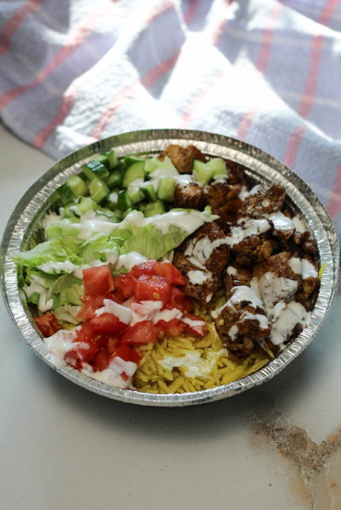 halal cart chicken and rice