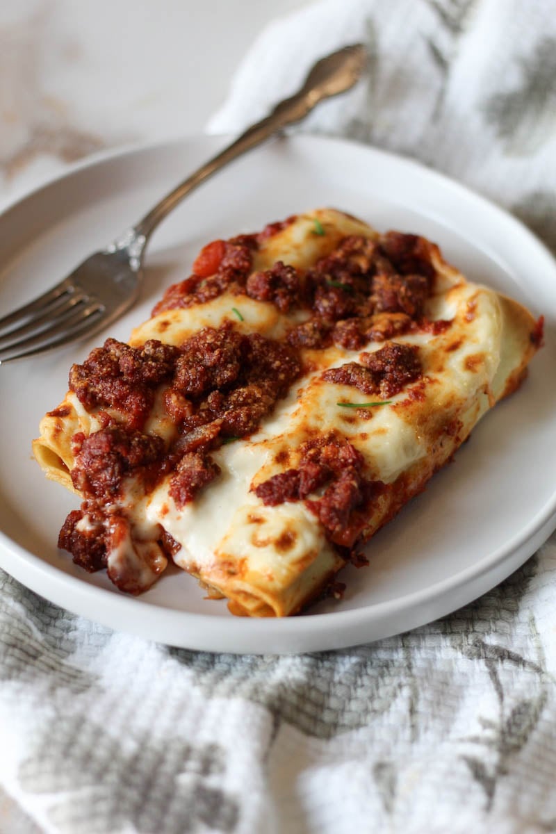 Cannelloni with Béchamel - Spoonful of Scrumptious